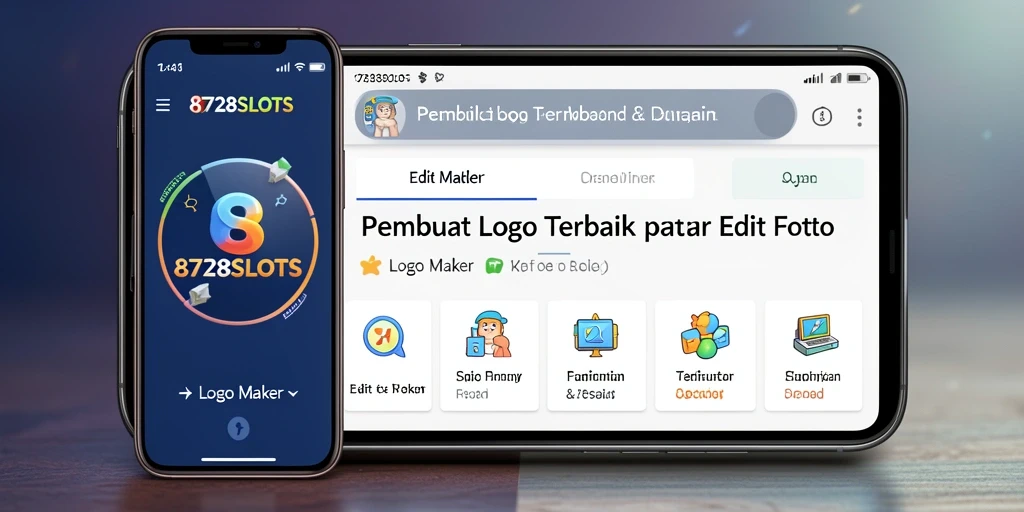 Antarmuka intuitif dan alat desain logo yang lengkap.