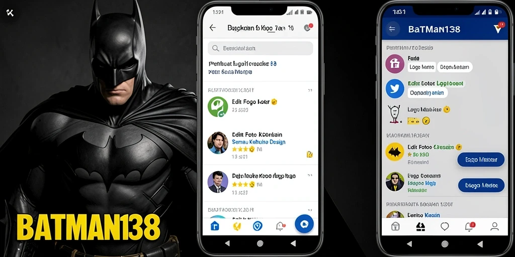 Tampilan antarmuka pengguna <strong>BATMAN138</strong> untuk membuat logo yang menarik dan profesional.