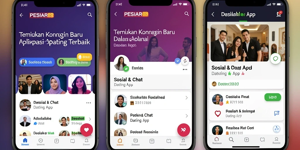 Antarmuka aplikasi PESIAR88 yang menarik dan mudah digunakan.