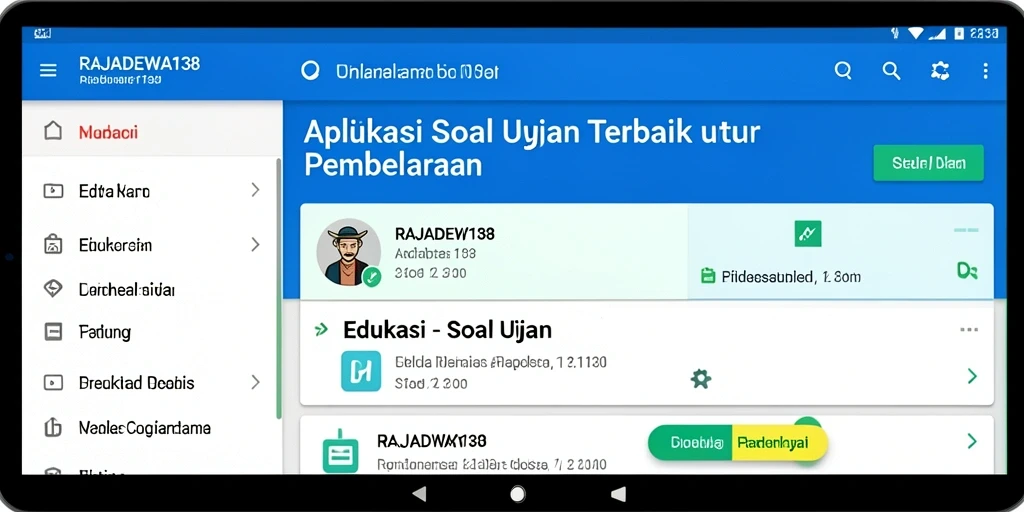 Tampilan antarmuka RAJADEWA138 yang sederhana dan intuitif.
