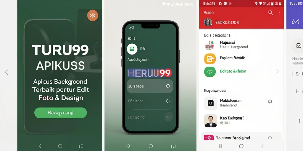 Antarmuka TURU99 untuk penghapusan background yang user-friendly.