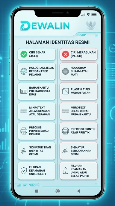 Tampilan kanal resmi dewalin